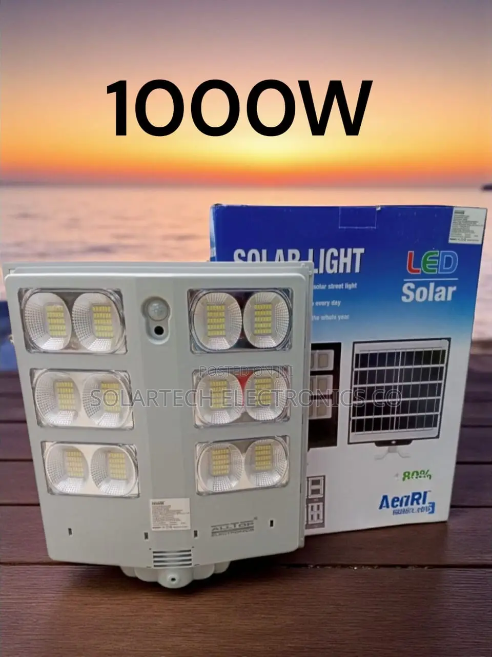 1000w All-Top Led Solar Street Light – Automatic Long Lasting