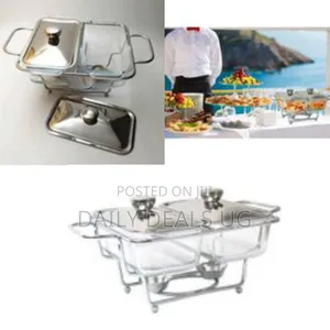 Transparent Double Glass Food Warmer