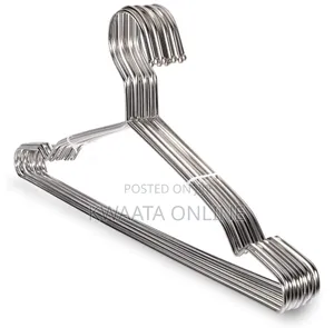 10 Pc Stainless Steel Heavy Duty Clothes Hangers, Strong Durable