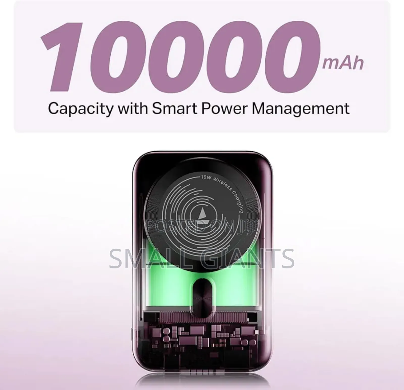 Boat Pb331 Magnacharge 10000mah Magnetic Wireless Powerbank.