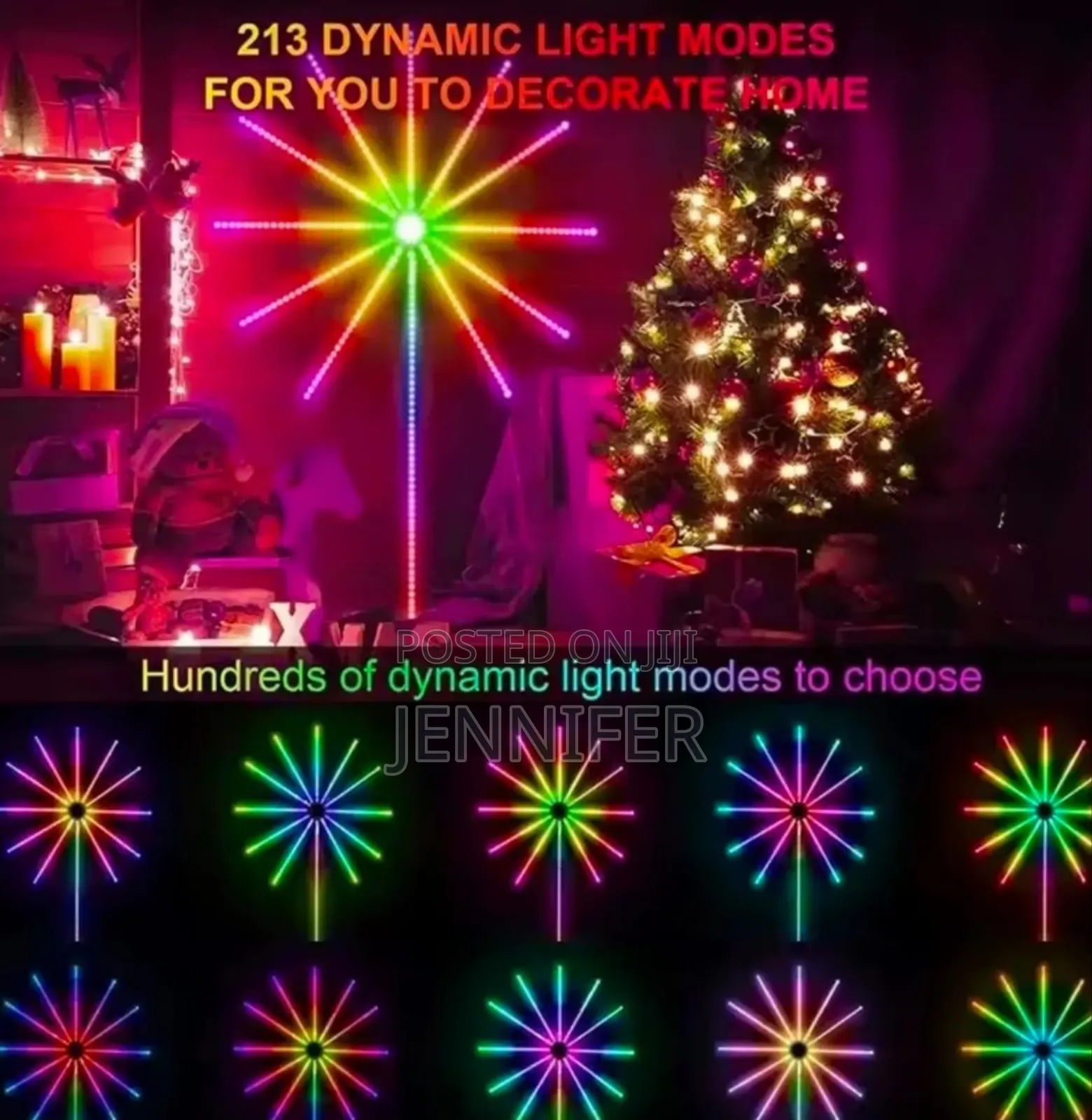 App Smart Control Ic Led RGB Fireworks Light Kit