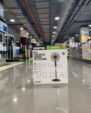 Geepas 16" Stand Fan Gf9488-black