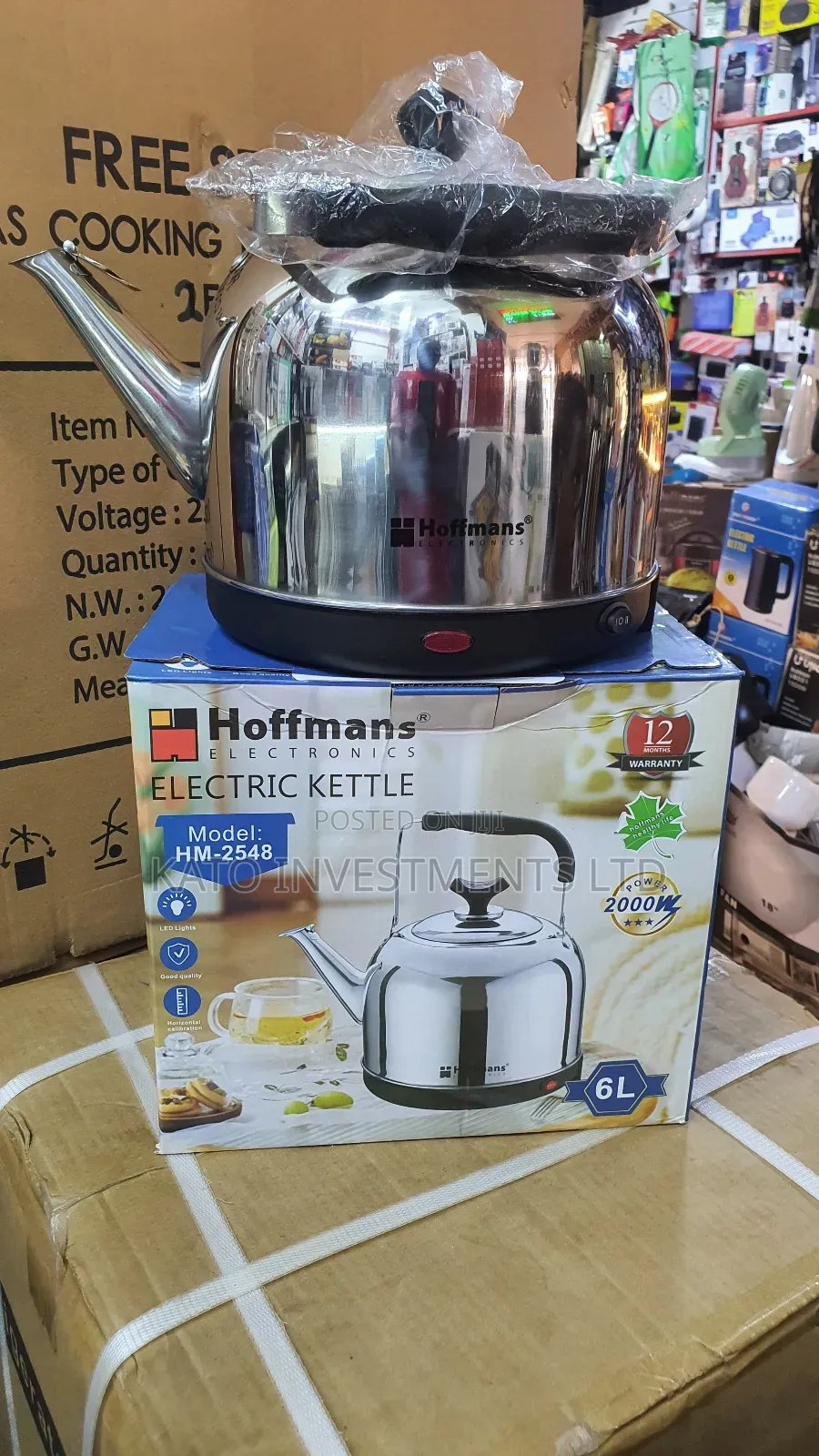 6l Hoffman Electric Kettle Hm-2548