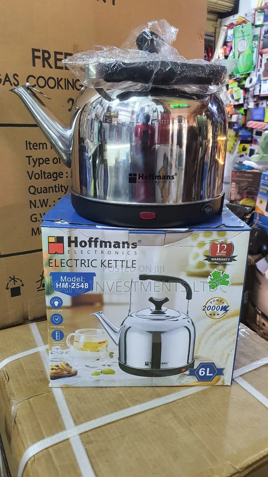 6l Hoffman Electric Kettle Hm-2548