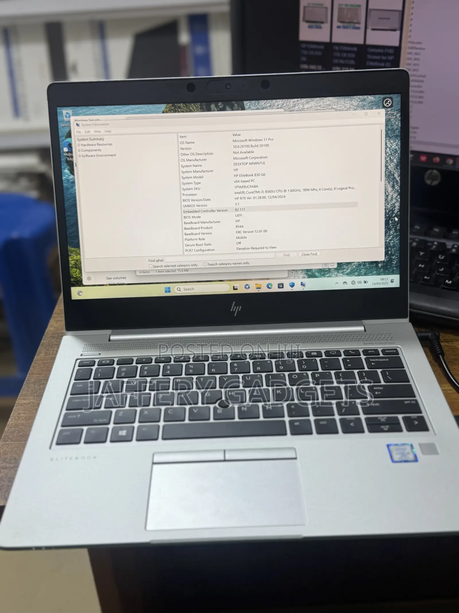 Laptop HP EliteBook 830 G6 8GB Intel Core i5 SSD 256GB
