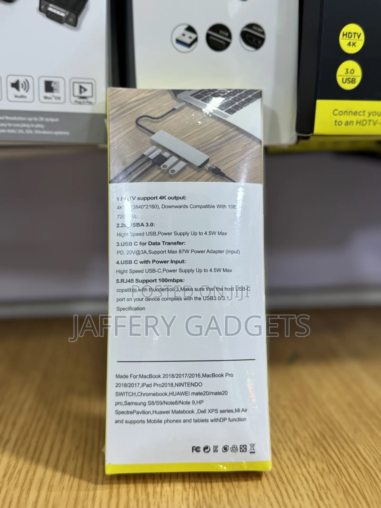 Usb-C to HDTV Multifunction 6-in-1 Adapter