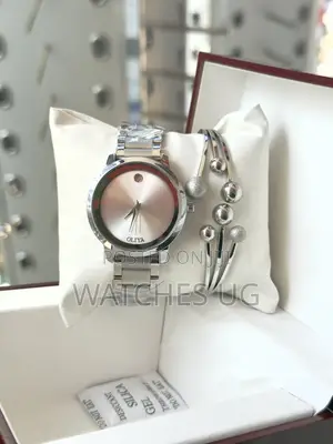 Movado Stainless Steel Watch With a Metallic Bracelet