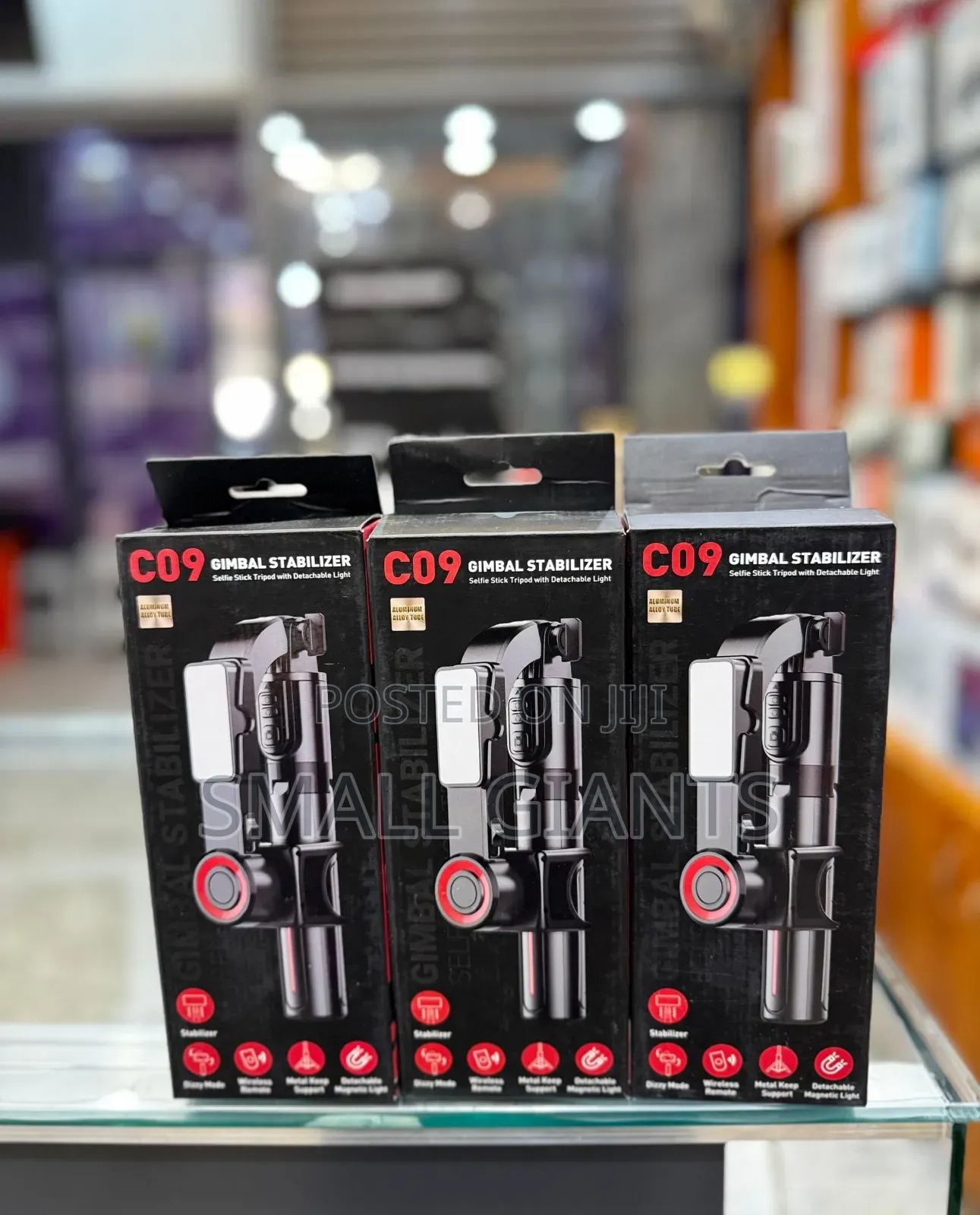 C09 Gimbal Stabilizer, Selfie Stick, Foldable Wireless Tripod