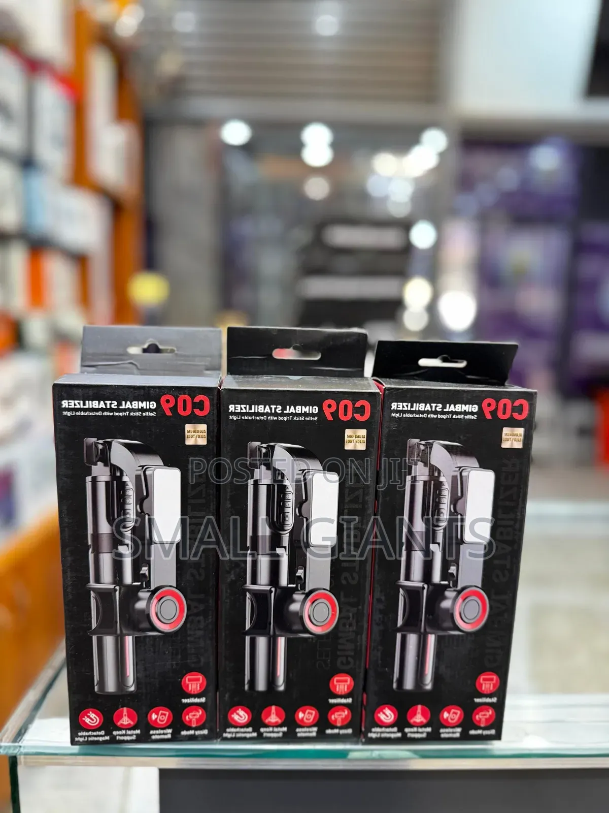 C09 Gimbal Stabilizer, Selfie Stick, Foldable Wireless Tripod
