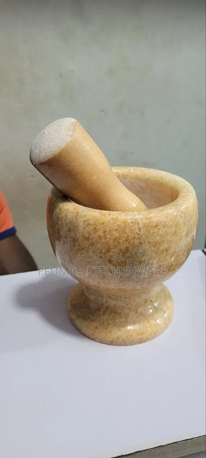 Marble Mortar and Pestle Set
