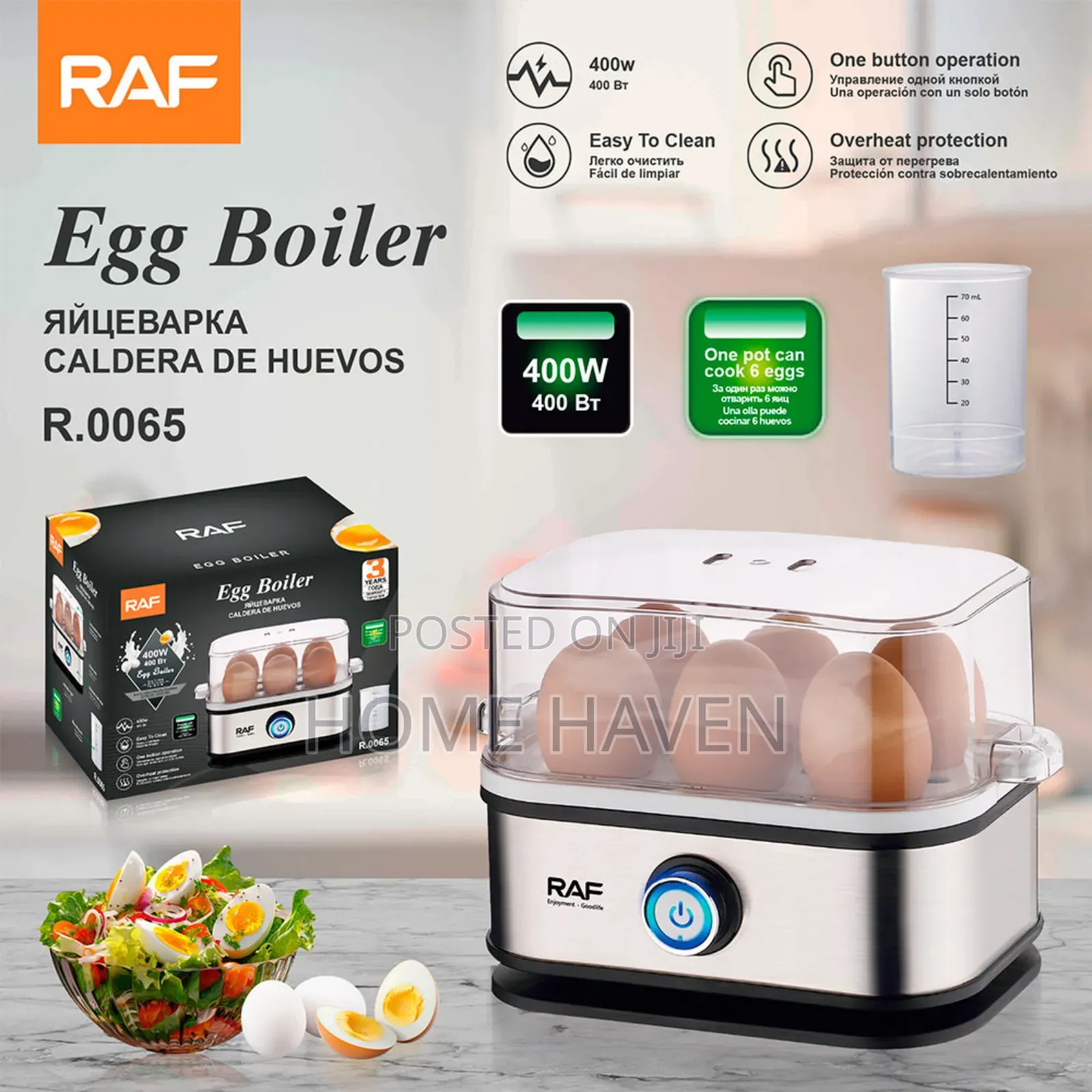Raf European Standard Egg Boiler