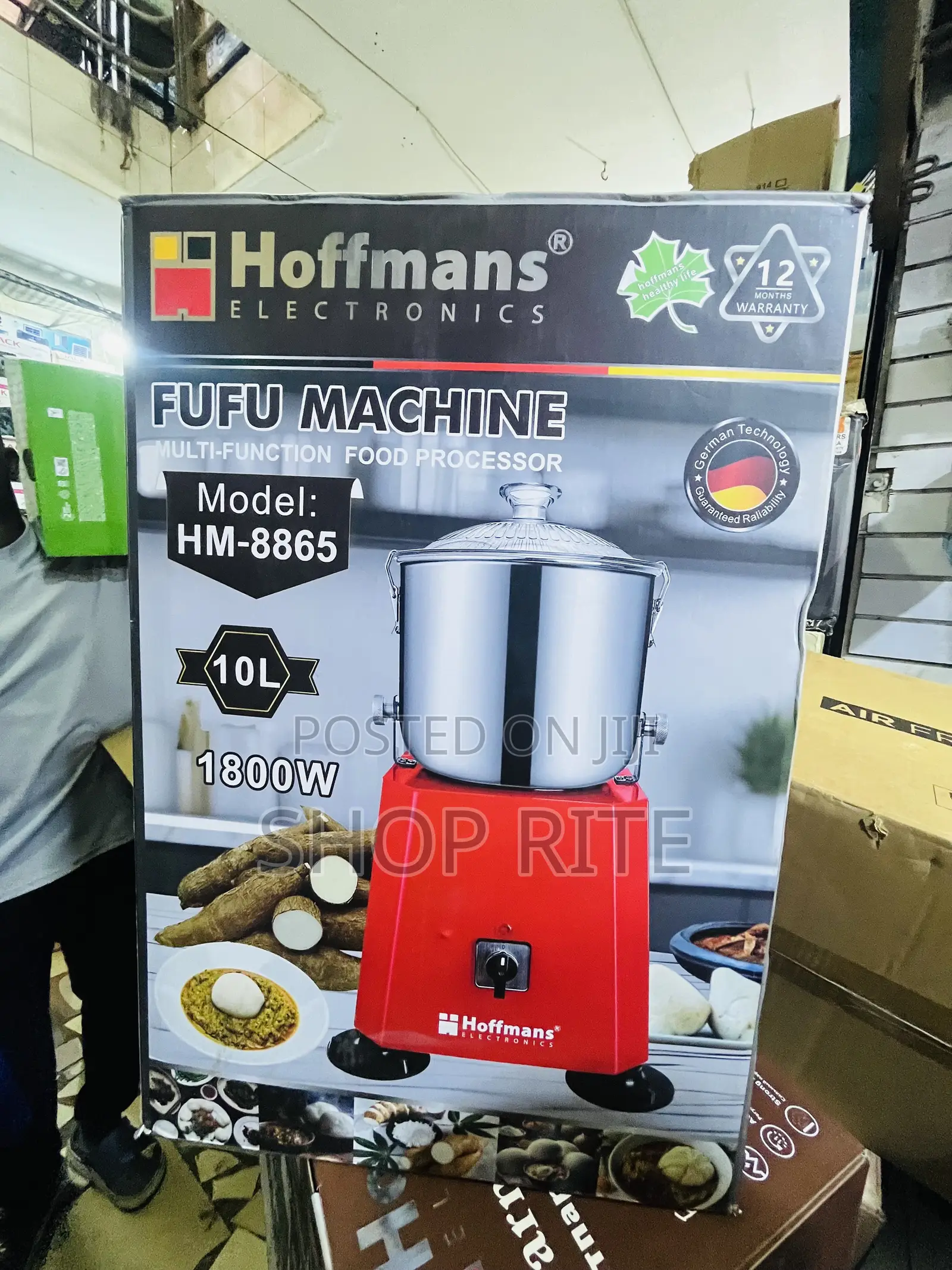 Hoffmans Advanced Food Processor Fufu Maker