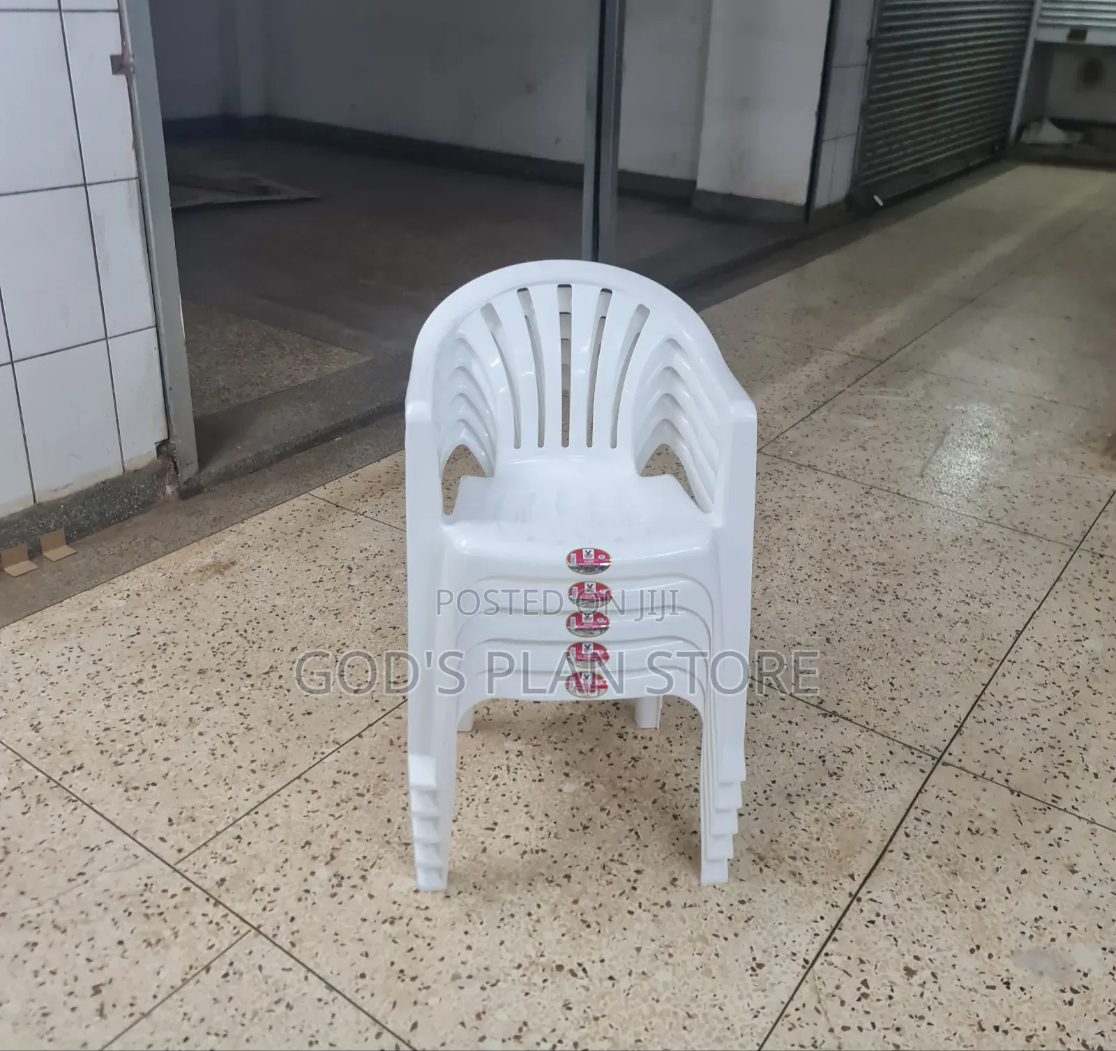 Branded Mukwano Plastic White Chairs Plastic Chairs