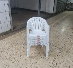 Branded Mukwano Plastic White Chairs Plastic Chairs