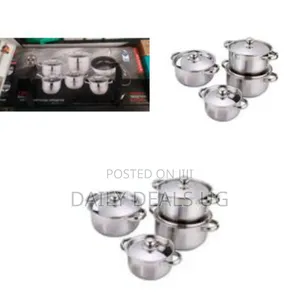 4 Pieces Stainless Steel Saucepans Cookware Pots - Multicolor