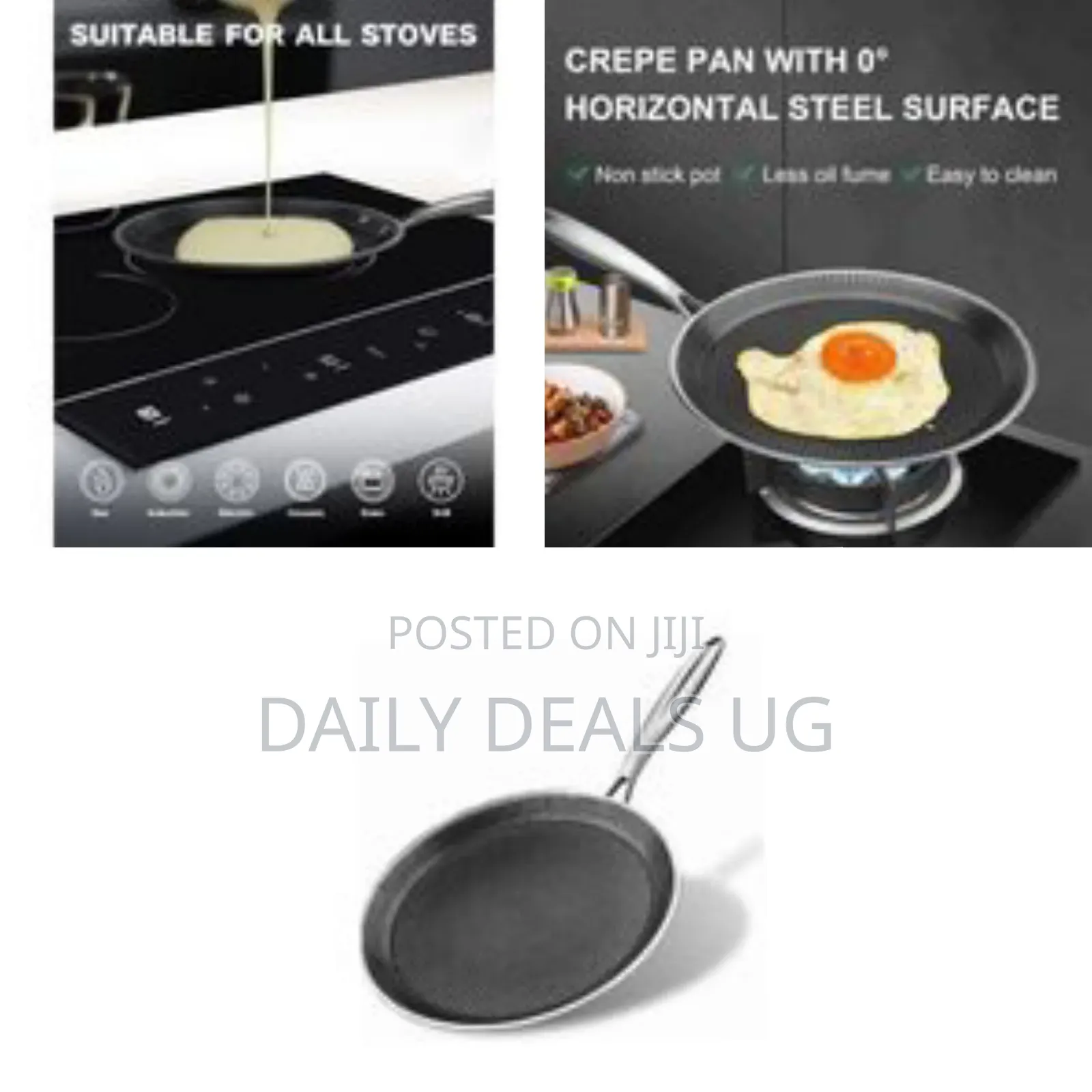 Non-Stick Frying Pan With a Honeycomb Pattern - Multicolor