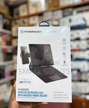 Powerology Dynaboard Wireless Keyboard Case With Magsafe Phone Holder