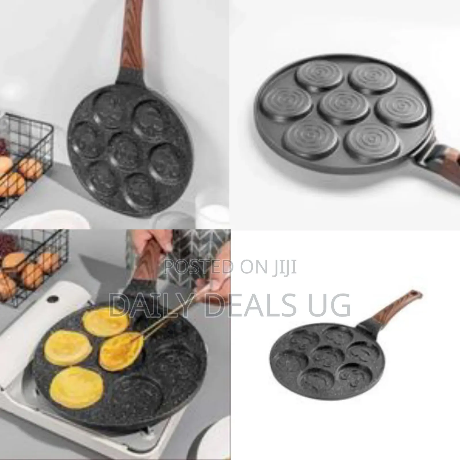 Non-Stick Round Frying Pan for Making Smiley Eats for Breakfast