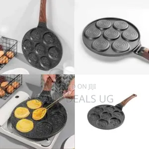 Non-Stick Round Frying Pan for Making Smiley Eats for Breakfast
