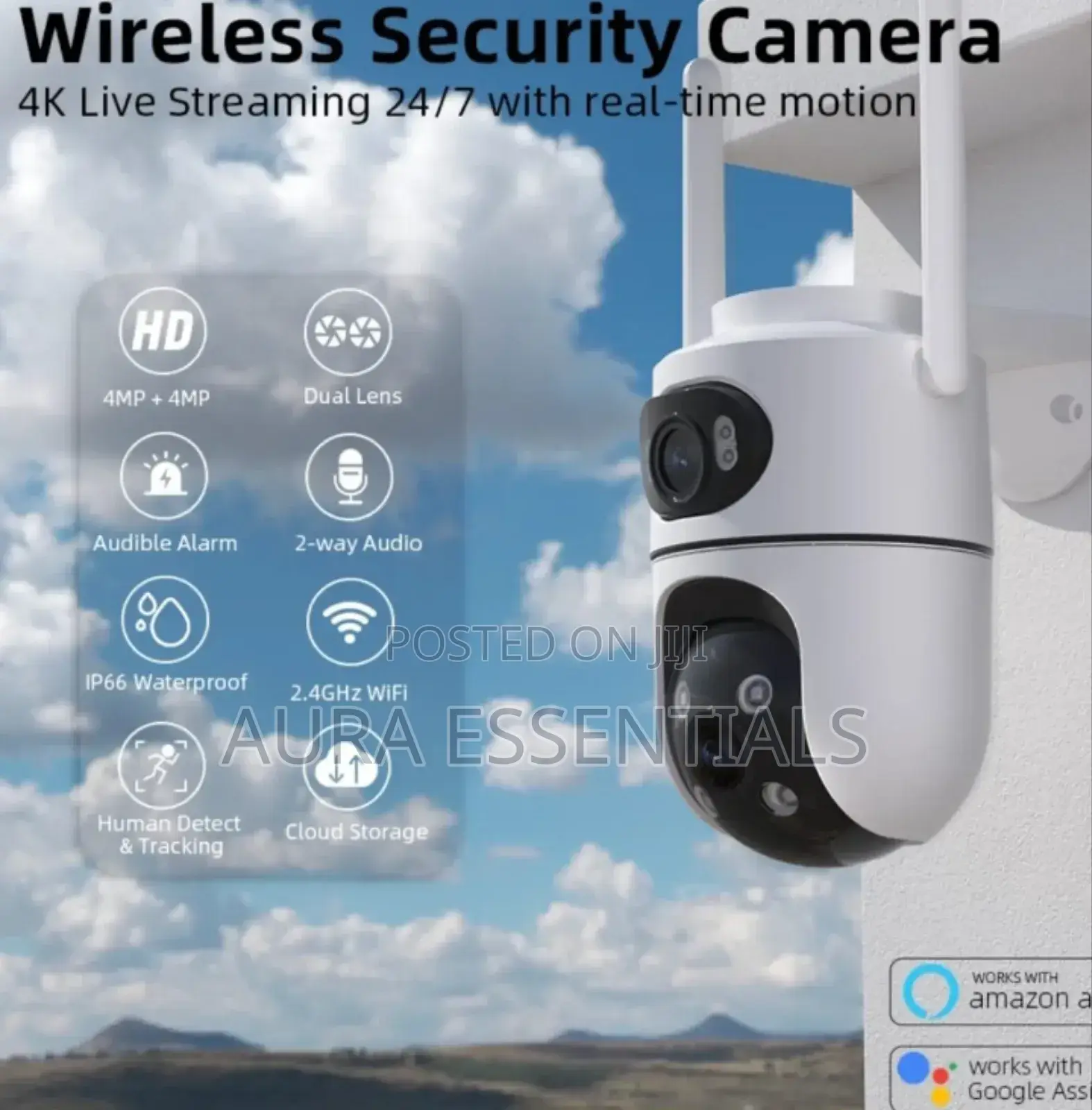 Multi-Lens View Camera, an Outdoor and Indoor Wi-Fi Smart Camera