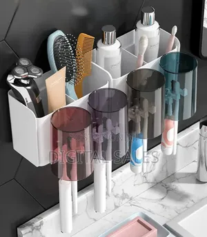 Plastic Intelligent Tooth Paste and Toothbrush Holder