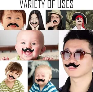 12-piece Fake Artificial Moustache Set – Fun Costume Party Props
