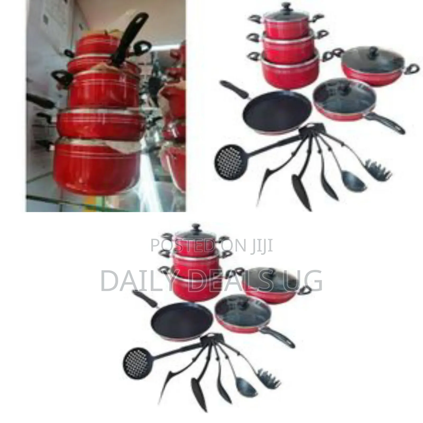 Comprehensive Non-Stick Cookware and Kitchen Utensil Set - Multicolor