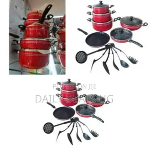 Comprehensive Non-Stick Cookware and Kitchen Utensil Set - Multicolor