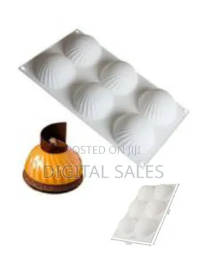 6-Cavity Spiral Dome Silicone Mousse Cake Mold