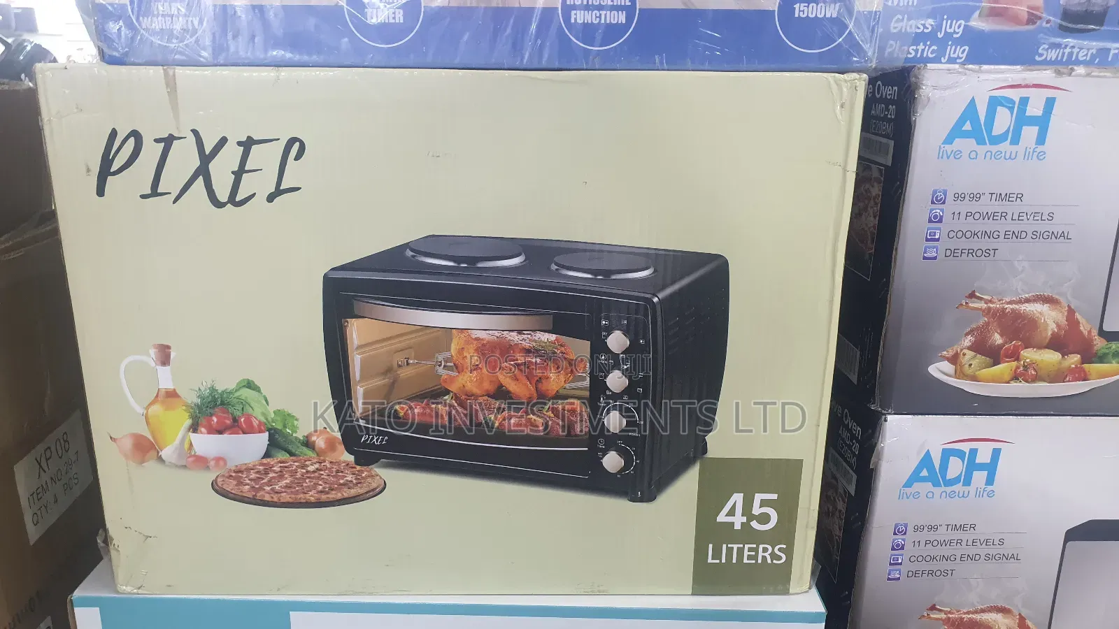 45litrs Pixel Oven With Electric Burner Hot Plate