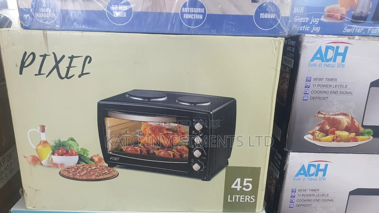 45litrs Pixel Oven With Electric Burner Hot Plate