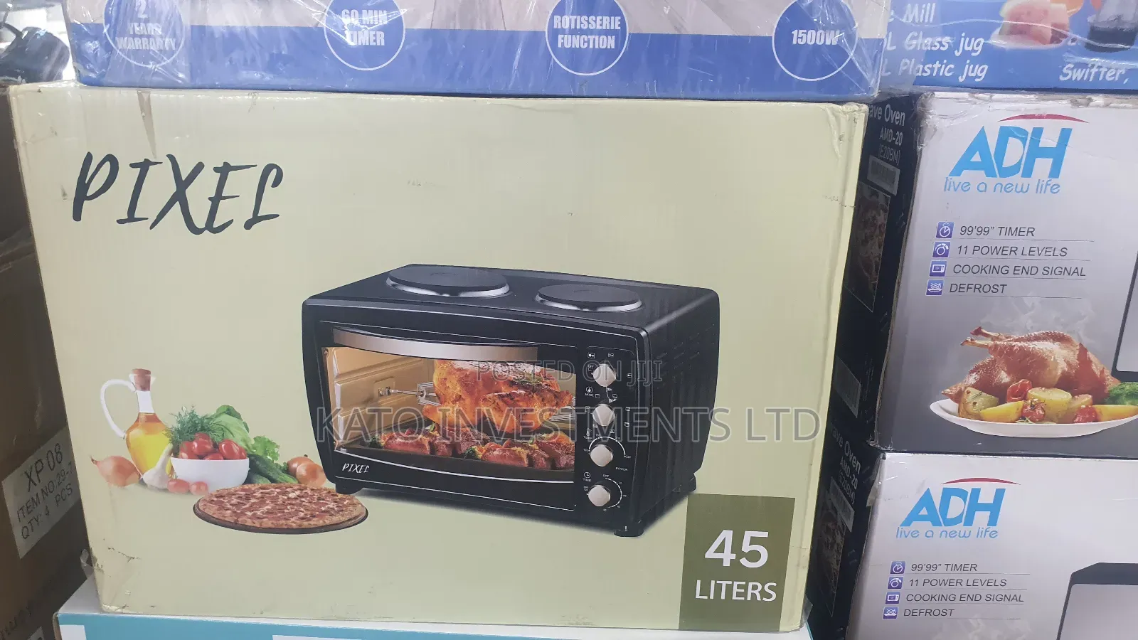 45litrs Pixel Oven With Electric Burner Hot Plate
