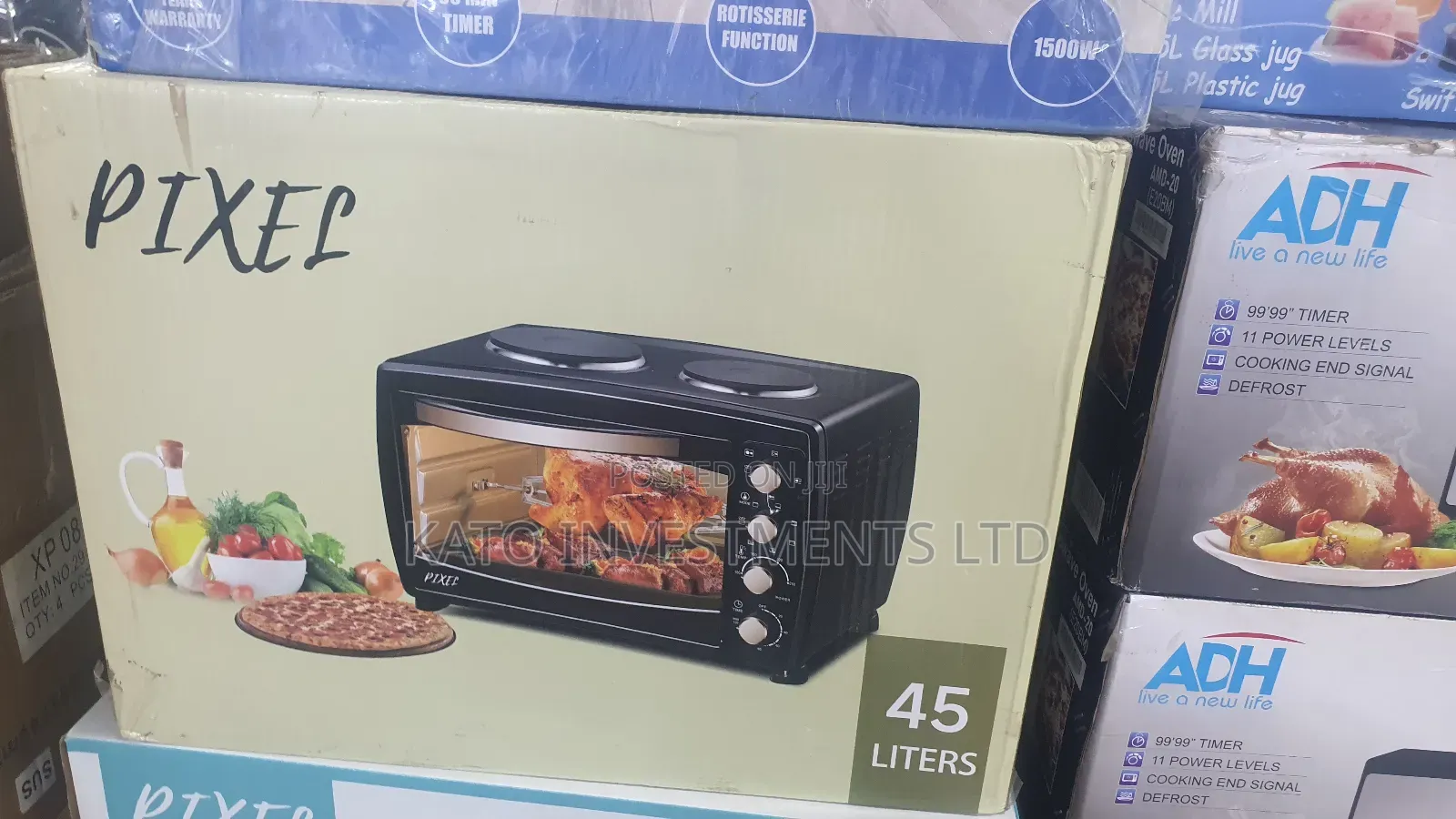 45litrs Pixel Oven With Electric Burner Hot Plate