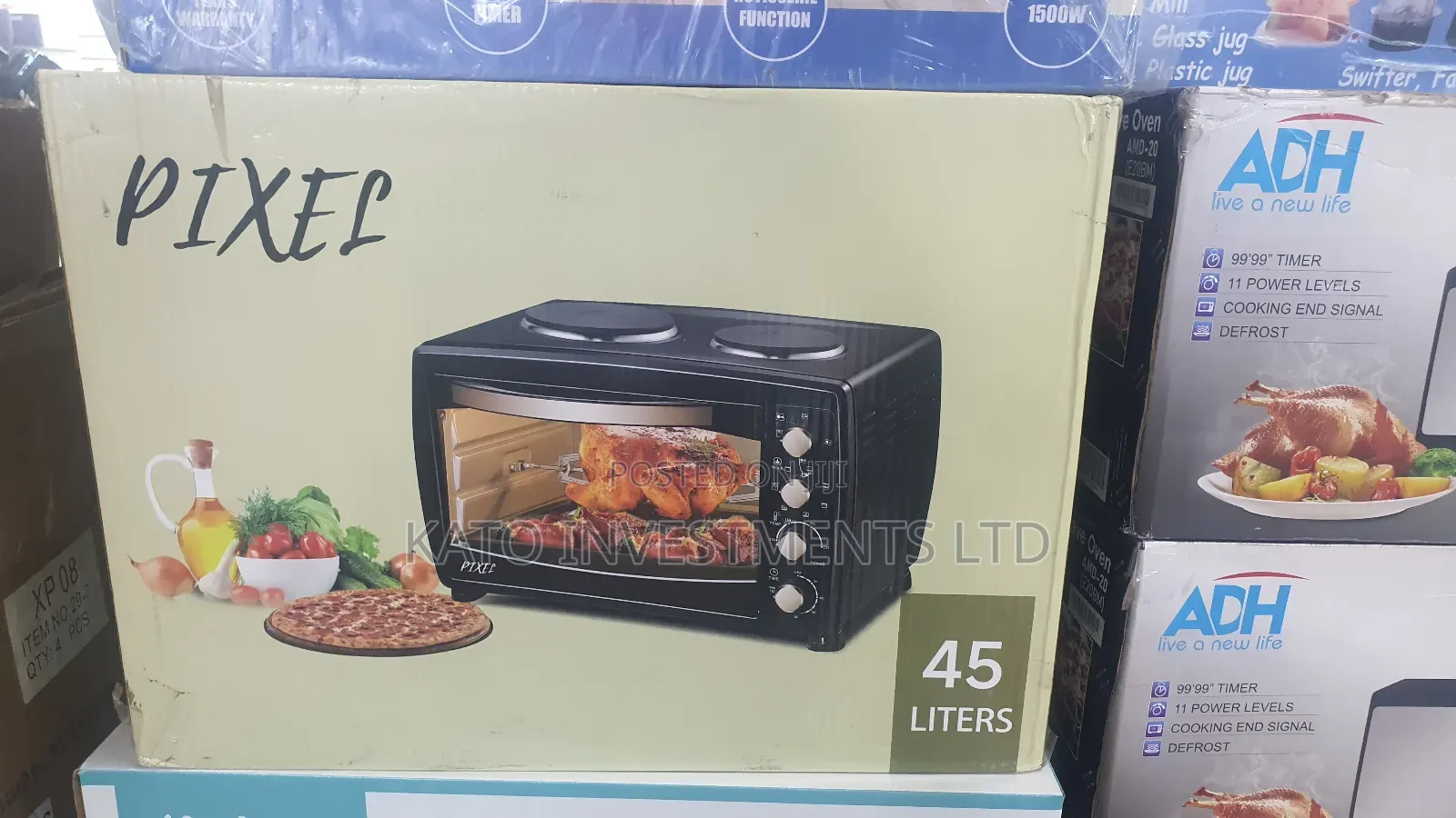 45litrs Pixel Oven With Electric Burner Hot Plate
