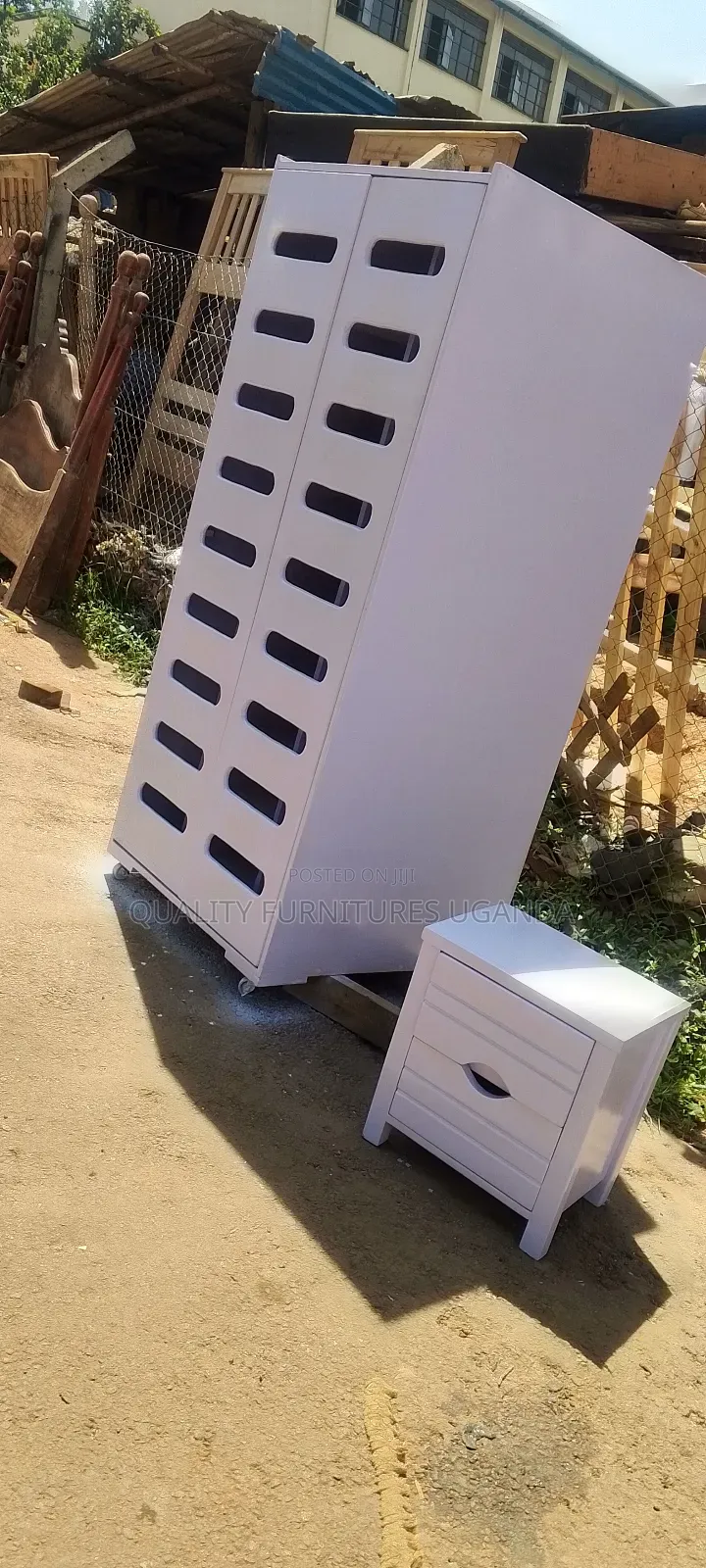 White Classic Rotating Shoe Rack