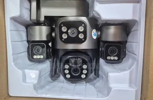 4g Sim Card Solar Powered Wifi Security Surveillance 360°Triple Camera