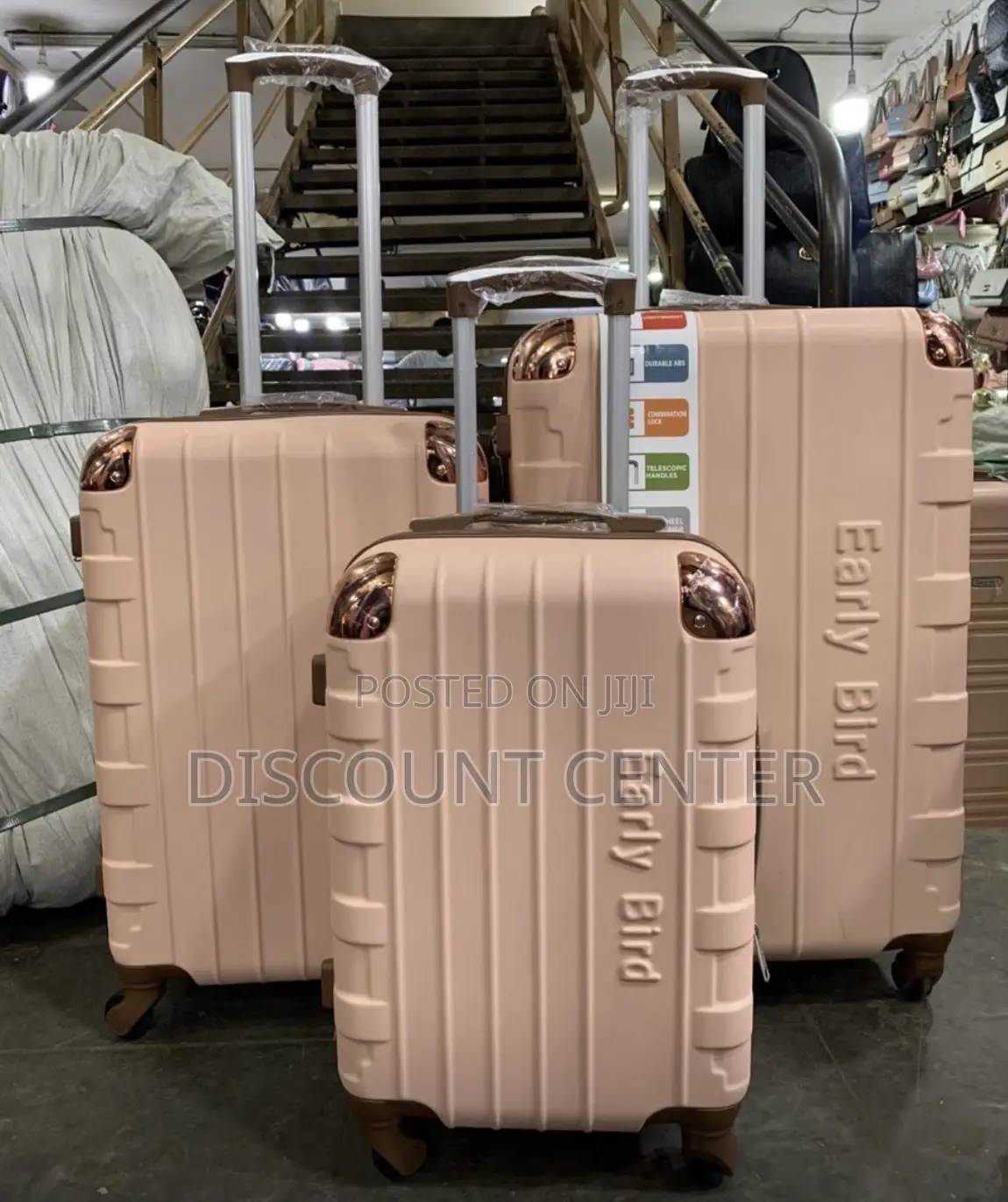 Rubber Suit Cases Set of 3 Pieces
