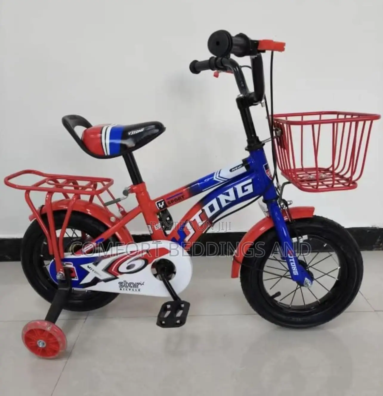 Super Kids Bicycle Red 1 To 9 Years