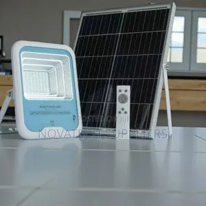 Boxed Premium 100w Solar Flood Light – Easy Installation