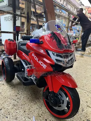 Kids Rechargeable Police Motorcycle Red 1 To 9 Years