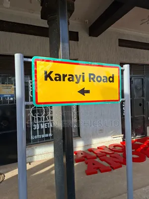 Kcca Road Labelling Metal Reflective Signs