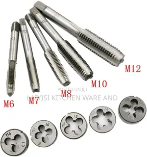 Taps Die Sets 12pcs Wrench Metric Screw Tools Hand Tap