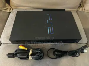 Sony Playstation 2 Ps2 Fat SCPH-39001/N W/ Cords Network Adapter. Te