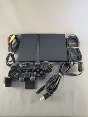 Sony Playstation 2 Ps2 Slim - SCPH-70011 - Black - Cords, Controller