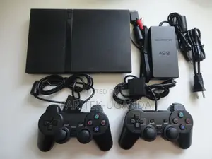 Sony Playstation 2 Ps2 Slim Game System Gaming Console Bundle