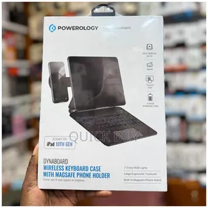 Powerology Dynaboard Wireless Keyboard Case With Magsafe Phone Holder