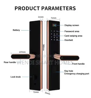 Smartier Tuya Wifi Intelligent Smart Lock