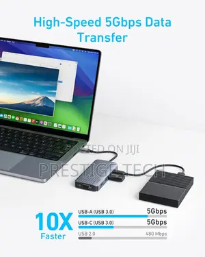 Anker Type C Hub 10in1, Dual 4k Hdmi Display Usb C Hub, 1080p Vga