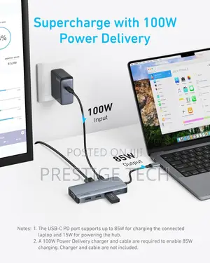 Anker Type C Hub 10in1, Dual 4k Hdmi Display Usb C Hub, 1080p Vga