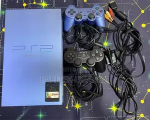 Ps2 Console SCPH-39000tb Toys Blue Tested System Made in Japan + 2cont